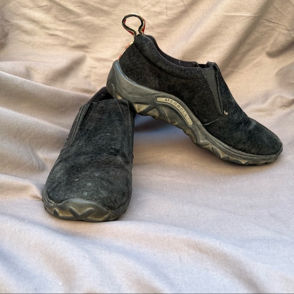 Merrill Kids Jungle Moc size 4 in Black - Picture 3 of 7